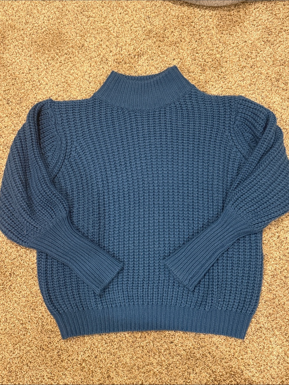 Classic Blue Kirundo Knit Mock Neck Sweater Women’s Large